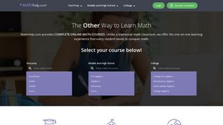 Math Help | Online Test Prep, Tutoring, and Homeschooling