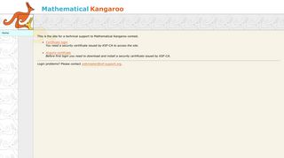 Mathematical kangaroo