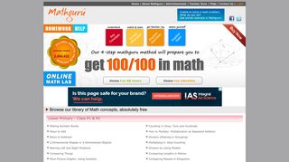Mathguru – Homework Help and India's First Online Mathematics ...