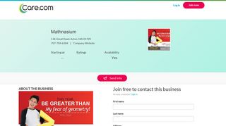 Mathnasium - Care.com Acton, MA Tutoring Service