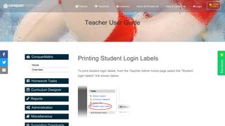Printing student login labels - Online Maths Tutor | Learn Maths ...