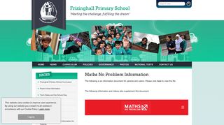 Frizinghall Primary School - Maths No Problem Information