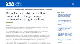Maths Pathway raises $2.1 million investment to change the way ...