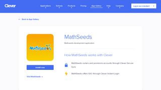 MathSeeds - Clever application gallery | Clever