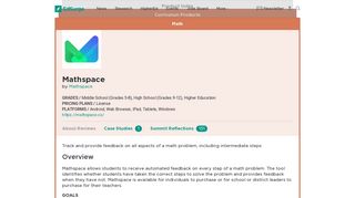 Mathspace | Product Reviews | EdSurge
