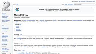Maths Pathway - Wikipedia