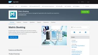 Matrix Booking by Keytree Ltd | SAP App Center