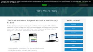 CRM & Sales Analytics | Media Sales | Matrix Solutions