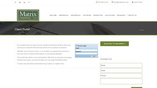 Client Portal - Wellesley, MA CPA / Matrix Financial, LLC