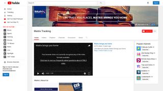 Matrix Tracking - YouTube
