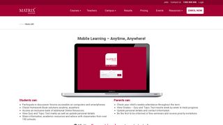 The Matrix LMS: Mobile Learning. - Matrix Education