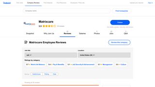 Working at Matrixcare: Employee Reviews | Indeed.com