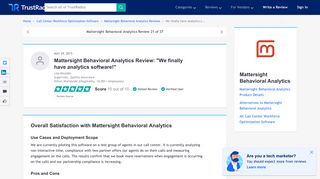 Mattersight Behavioral Analytics Review: We finally have analytics ...