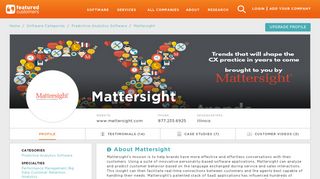 24 Customer Reviews & Customer References of Mattersight ...