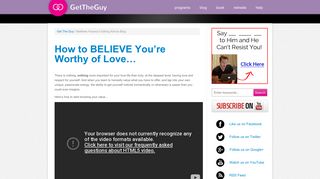 Matthew Hussey's Relationship & Dating Blog | Get The Guy