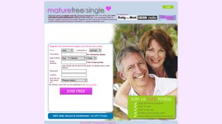Over 50s Dating - Register Free on MatureFreeAndSingle.com
