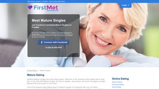 Mature Dating - Register Now for FREE | FirstMet.com