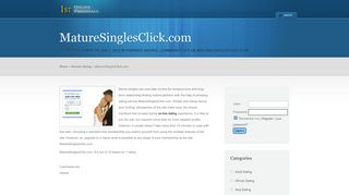 MatureSinglesClick.com - Online dating sites reviews