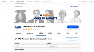 Working at MAU Workforce Solutions in Aiken, SC: Employee Reviews ...