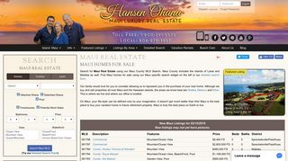 Maui Real Estate - Maui Homes for Sale