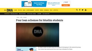 Four loan schemes for Muslim students - DNA India