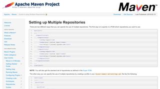 Maven – Guide to using Multiple Repositories