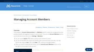 Managing Account Members – Mavenlink Support