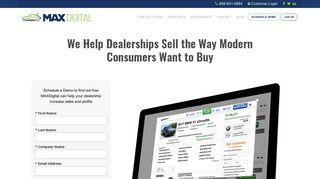 MAXDigital: Dealership Merchandising & Sales Management Tools