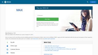 MAX (MAX): Login, Bill Pay, Customer Service and Care Sign-In - Doxo