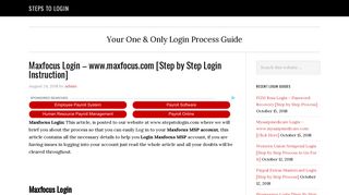 Maxfocus Login - www.maxfocus.com [Step by Step Login Instruction ...