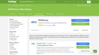 MAXfocus Alternatives, Competitors & Similar Software | GetApp®