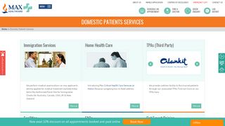 Domestic Patients Services | Max Hospital