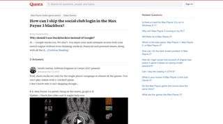 How to skip the social club login in the Max Payne 3 blackbox - Quora