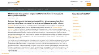 MAX Remote Management Empowers MSPs with Remote ...