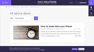 Getting started articles | MAX Solutions.