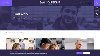 Find work | MAX Solutions.