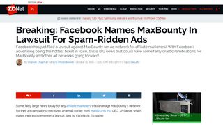 Breaking: Facebook Names MaxBounty In Lawsuit For Spam-Ridden ...