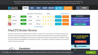 MaxCFD Broker Review 2017 | CFD & Forex Trading Test