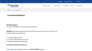 Employee Information and Resources| Maxim Healthcare Services