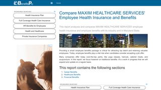 Compare MAXIM HEALTHCARE SERVICES' Employee Health ...