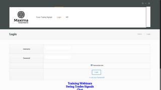 Login | Free Forex Trading Signals – Maxima Investments