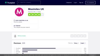 Maximiles UK Reviews | Read Customer Service Reviews of www ...