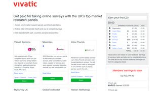 Get paid for taking online surveys with the UK's top market research ...