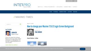 How to change your Maximo 7.5.0.2 Login Screen Background ...