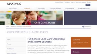 Child Care Services | MAXIMUS