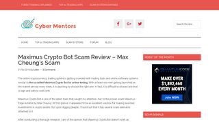 Maximus Crypto Bot Crypto Review | Max Cheung's New System