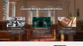 Cinema 4D Educational Offers