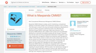 Maxpanda CMMS | G2 Crowd