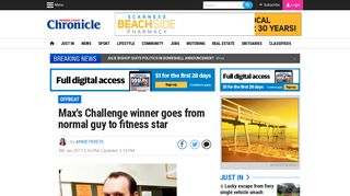 Max's Challenge winner goes from normal guy to fitness star | Fraser ...