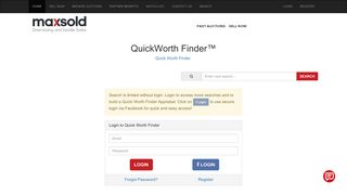 Maxsold - Quick Worth Finder